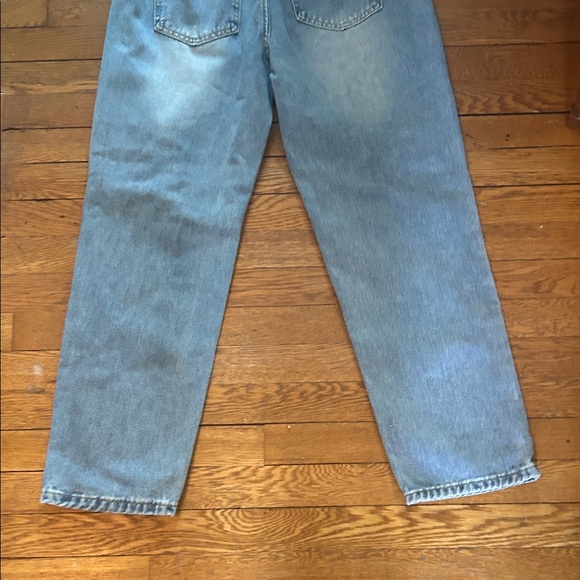 Womens Cargo distressed jeans light blue drawstring size large - Picture 9 of 9